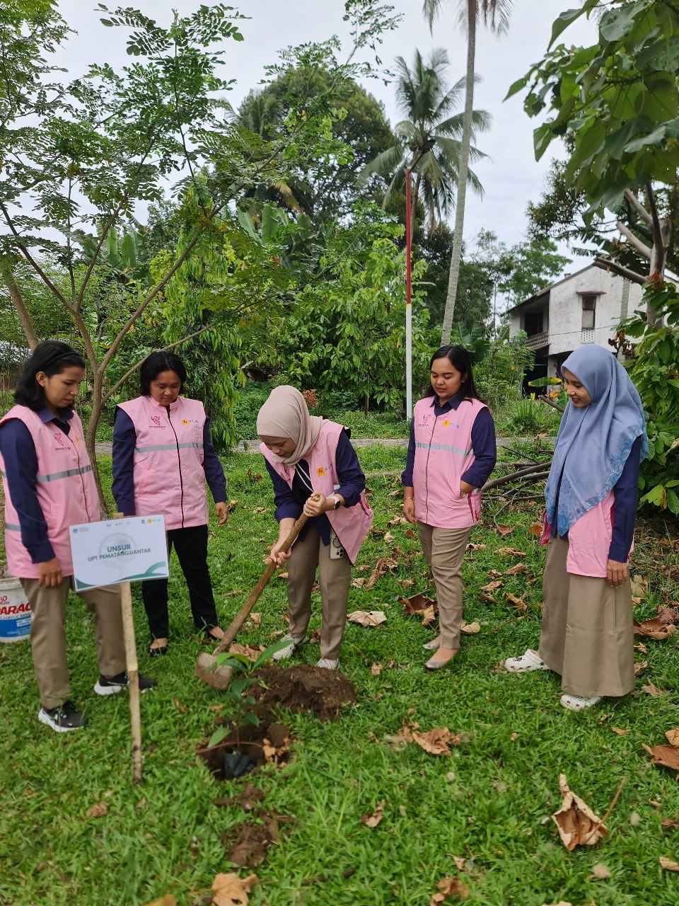 PLN UPT Pematangsiantar dan Srikandi PLN Kobarkan Semangat Hijau di Kampus Nommensen